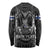 Personalized Finland Viking Long Sleeve Shirt Odin's Raven Legacy - Wonder Print Shop