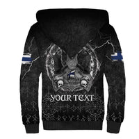 Personalized Finland Viking Sherpa Hoodie Odin's Raven Legacy - Wonder Print Shop