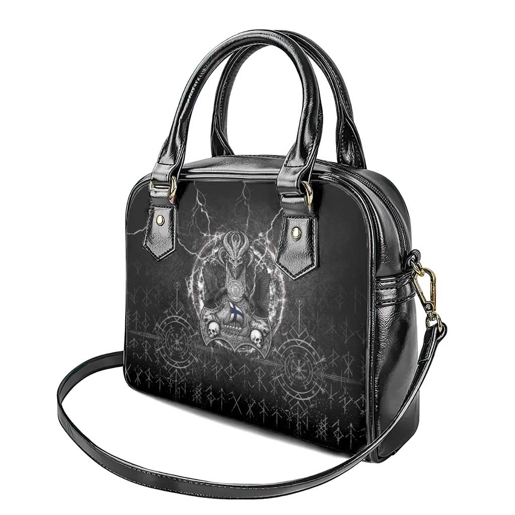 Finland Viking Shoulder Handbag Odin's Raven Legacy - Wonder Print Shop