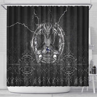 Finland Viking Shower Curtain Odin's Raven Legacy - Wonder Print Shop