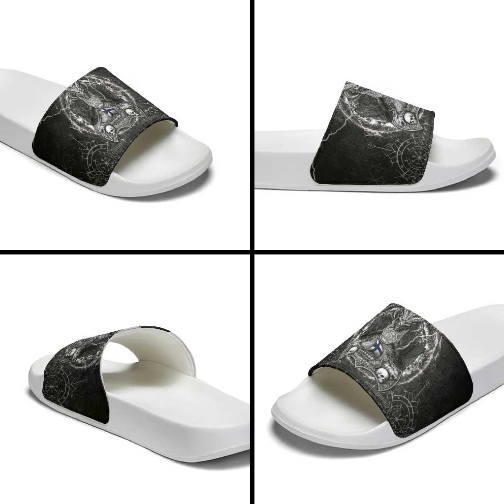 Finland Viking Slide Sandals Odin's Raven Legacy - Wonder Print Shop