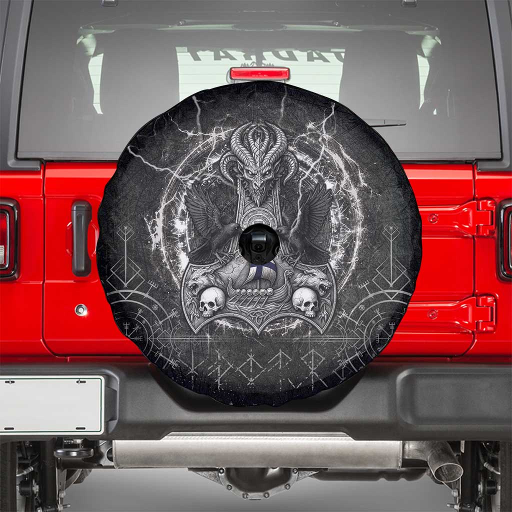 Finland Viking Spare Tire Cover Odin's Raven Legacy - Wonder Print Shop