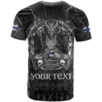 Personalized Finland Viking T Shirt Odin's Raven Legacy - Wonder Print Shop