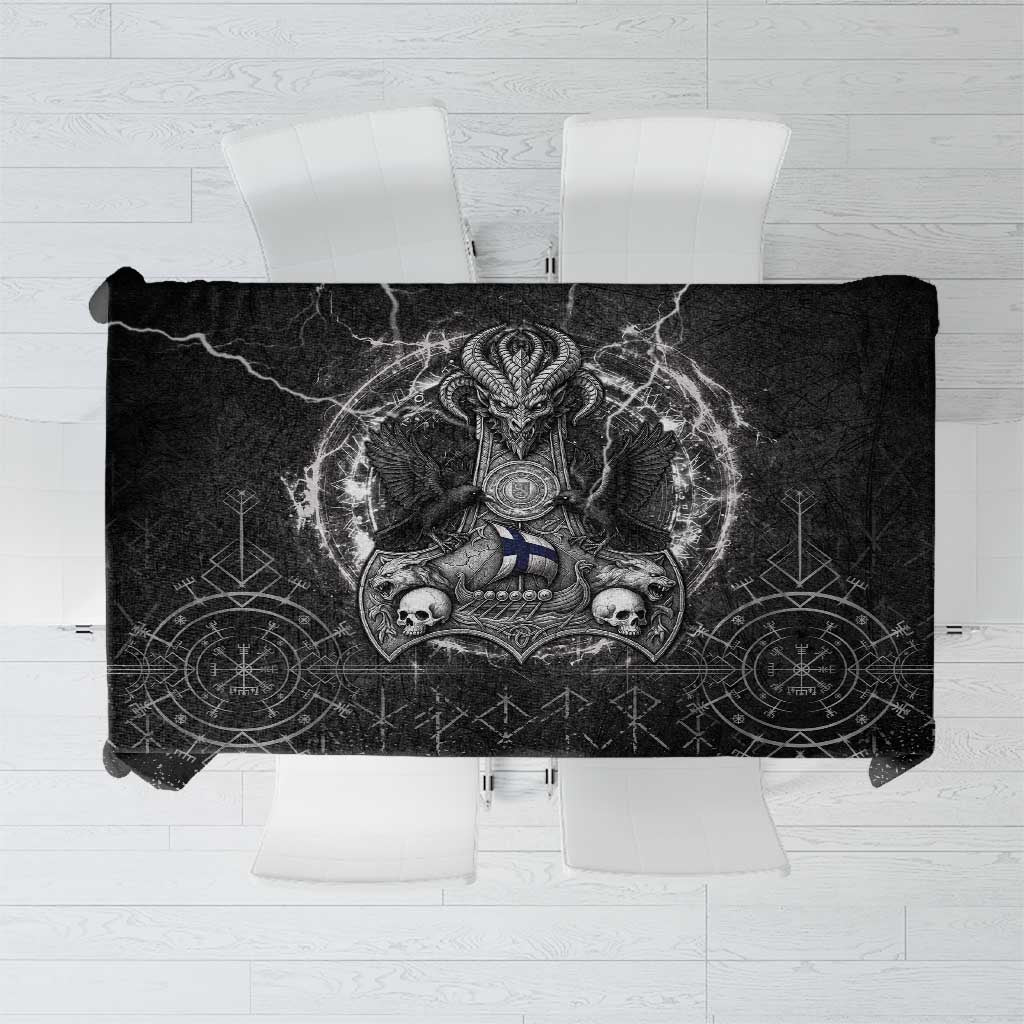 Finland Viking Tablecloth Odin's Raven Legacy - Wonder Print Shop