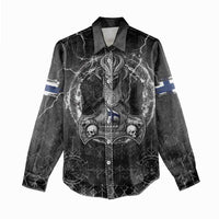 Personalized Finland Viking Women Casual Shirt Odin's Raven Legacy - Wonder Print Shop