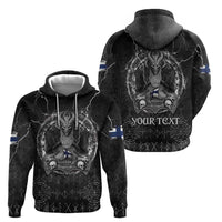 Personalized Finland Viking Zip Hoodie Odin's Raven Legacy - Wonder Print Shop
