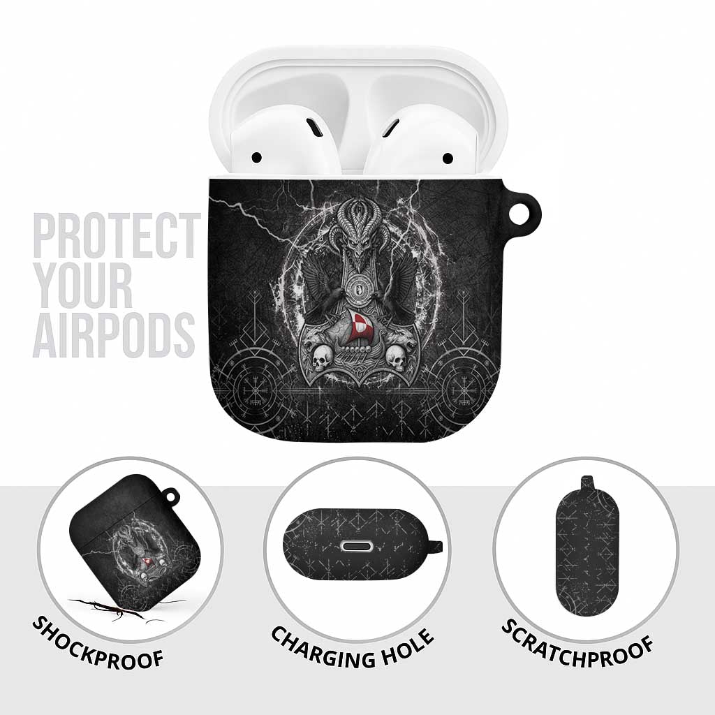 Greenland Viking AirPods Case Odin's Raven Legacy - Wonder Print Shop