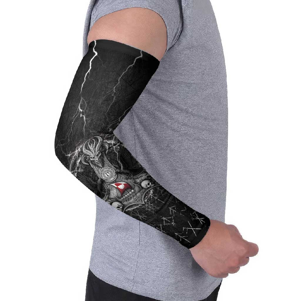Greenland Viking Arm Sleeves Odin's Raven Legacy - Wonder Print Shop
