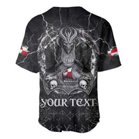 Personalized Greenland Viking Baseball Jersey Odin's Raven Legacy - Wonder Print Shop
