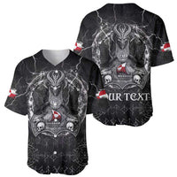 Personalized Greenland Viking Baseball Jersey Odin's Raven Legacy - Wonder Print Shop