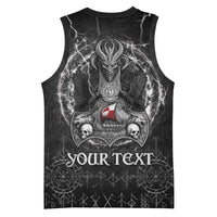Personalized Greenland Viking Basketball Jersey Odin's Raven Legacy - Wonder Print Shop