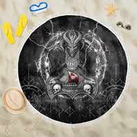 Greenland Viking Beach Blanket Odin's Raven Legacy - Wonder Print Shop