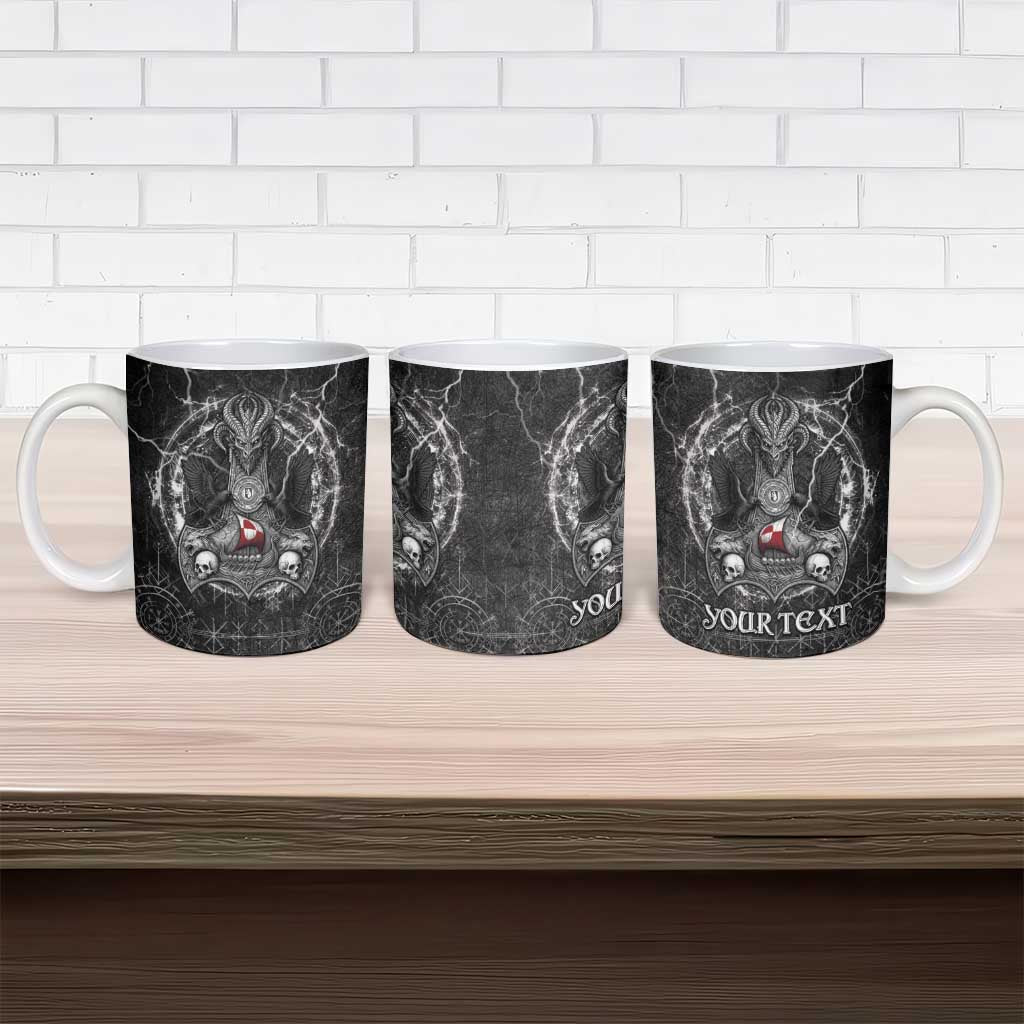 Personalized Greenland Viking Ceramic Mug Odin's Raven Legacy - Wonder Print Shop