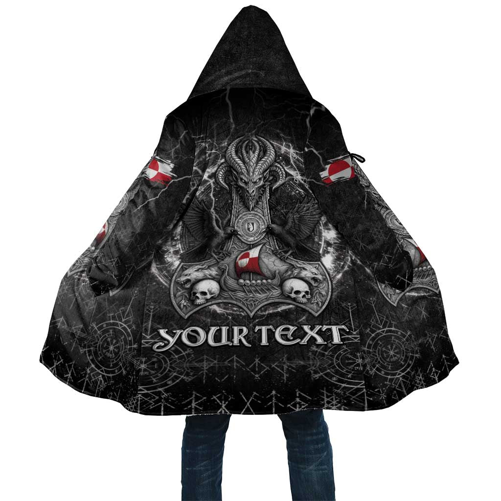 Personalized Greenland Viking Cloak Odin's Raven Legacy - Wonder Print Shop