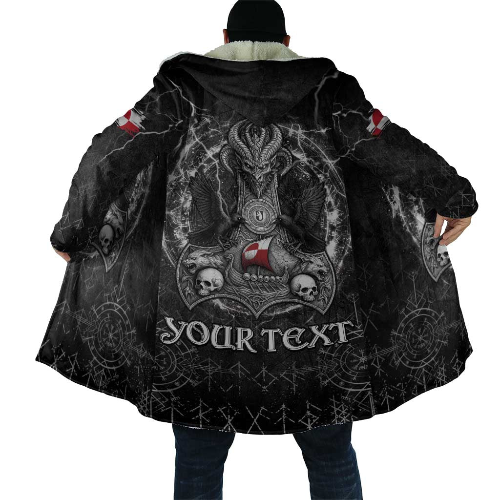 Personalized Greenland Viking Cloak Odin's Raven Legacy - Wonder Print Shop