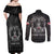 Personalized Greenland Viking Couples Matching Off Shoulder Maxi Dress and Long Sleeve Button Shirt Odin's Raven Legacy - Wonder Print Shop