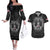 Personalized Greenland Viking Couples Matching Off The Shoulder Long Sleeve Dress and Hawaiian Shirt Odin's Raven Legacy - Wonder Print Shop