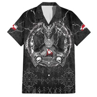 Personalized Greenland Viking Family Matching Off The Shoulder Long Sleeve Dress and Hawaiian Shirt Odin's Raven Legacy - Wonder Print Shop
