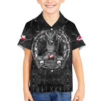 Personalized Greenland Viking Family Matching Off The Shoulder Long Sleeve Dress and Hawaiian Shirt Odin's Raven Legacy - Wonder Print Shop