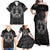 Personalized Greenland Viking Family Matching Off Shoulder Maxi Dress and Hawaiian Shirt Odin's Raven Legacy - Wonder Print Shop
