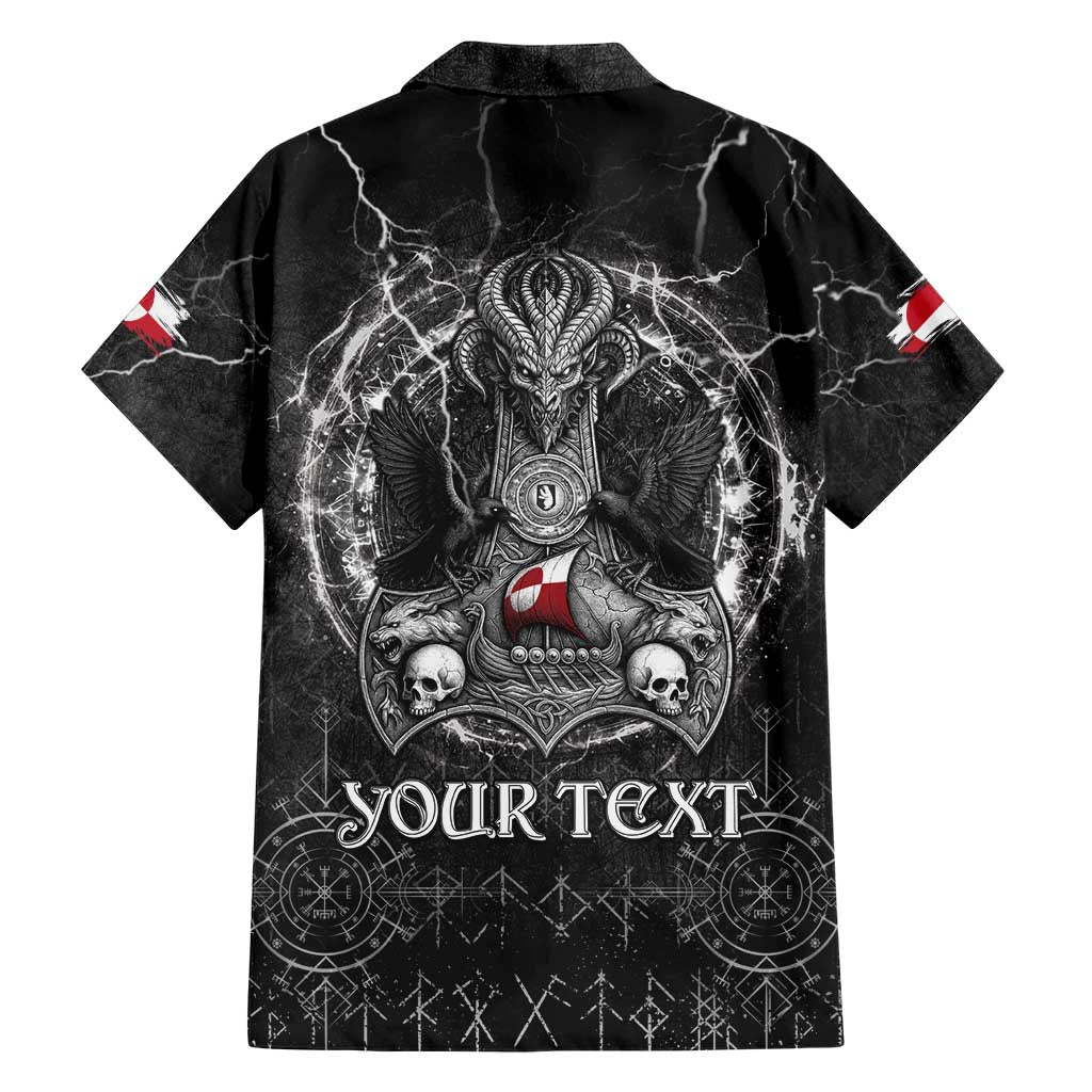 Personalized Greenland Viking Family Matching Short Sleeve Bodycon Dress and Hawaiian Shirt Odin's Raven Legacy - Wonder Print Shop