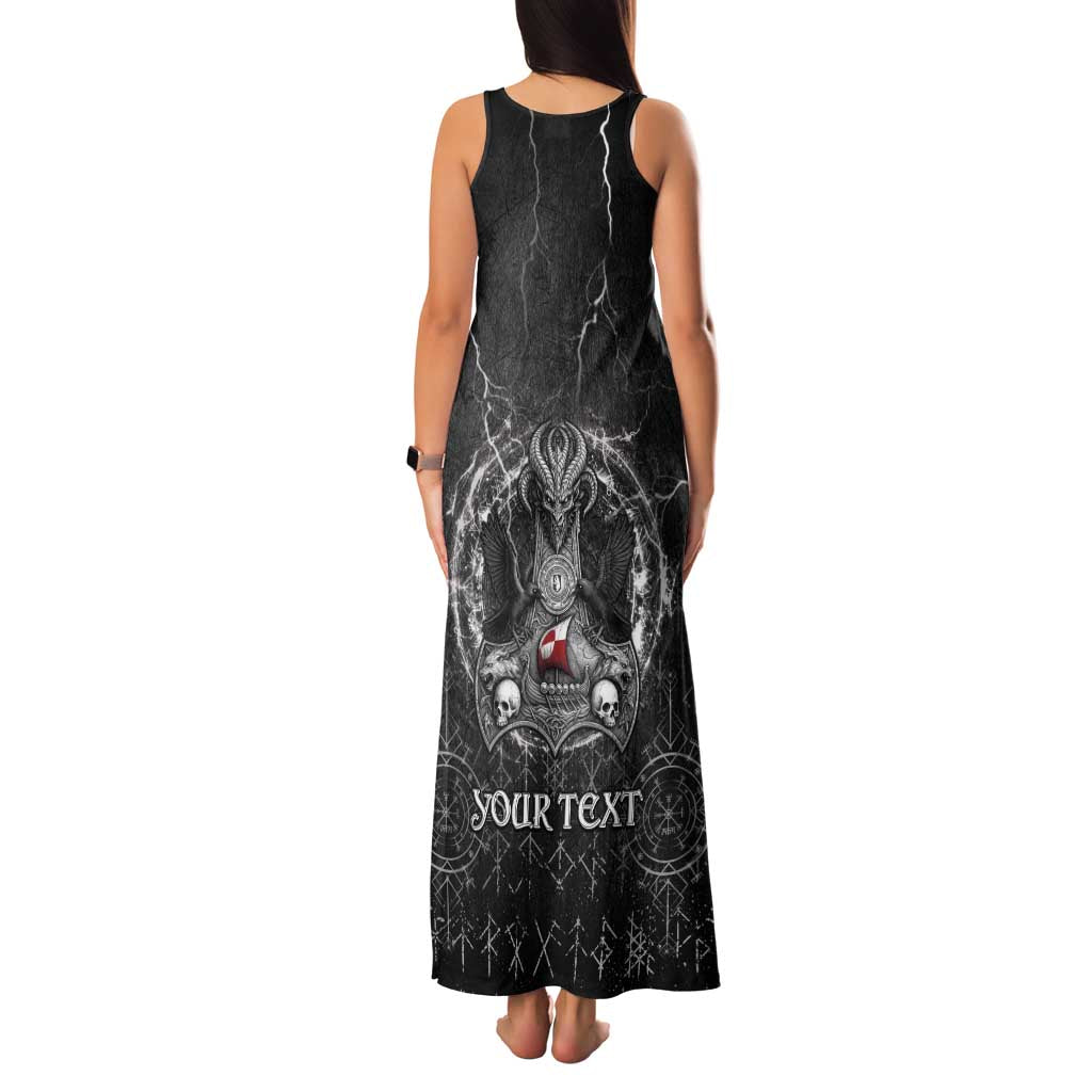 Personalized Greenland Viking Family Matching Tank Maxi Dress and Hawaiian Shirt Odin's Raven Legacy - Wonder Print Shop