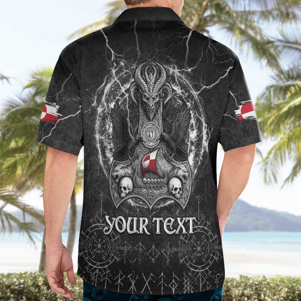 Personalized Greenland Viking Hawaiian Shirt Odin's Raven Legacy - Wonder Print Shop