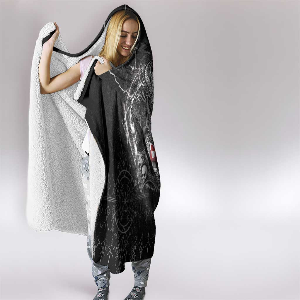 Greenland Viking Hooded Blanket Odin's Raven Legacy - Wonder Print Shop