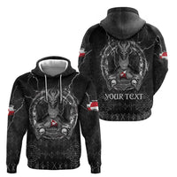 Personalized Greenland Viking Hoodie Odin's Raven Legacy - Wonder Print Shop