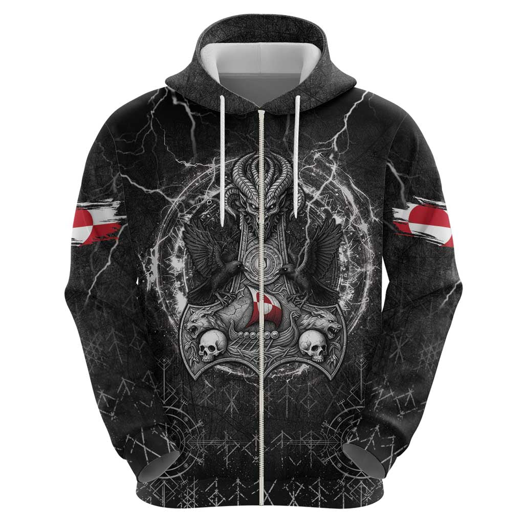 Personalized Greenland Viking Hoodie Odin's Raven Legacy - Wonder Print Shop