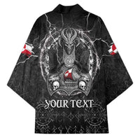 Personalized Greenland Viking Kimono Odin's Raven Legacy - Wonder Print Shop