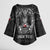 Personalized Greenland Viking Kimono Sleeve Blouse Odin's Raven Legacy - Wonder Print Shop