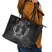 Greenland Viking Leather Tote Bag Odin's Raven Legacy - Wonder Print Shop