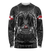 Personalized Greenland Viking Long Sleeve Shirt Odin's Raven Legacy - Wonder Print Shop