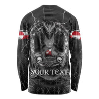 Personalized Greenland Viking Long Sleeve Shirt Odin's Raven Legacy - Wonder Print Shop