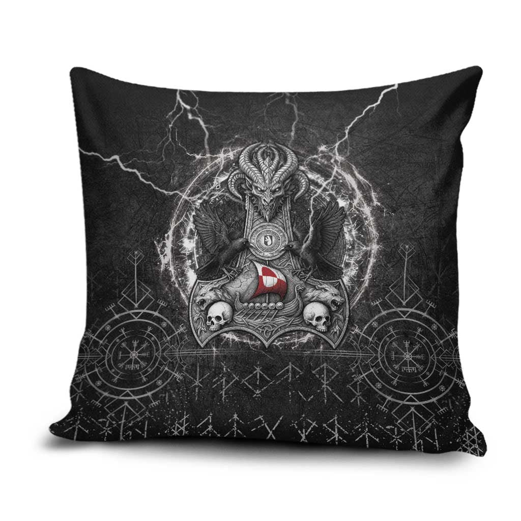 Greenland Viking Pillow Cover Odin's Raven Legacy - Wonder Print Shop