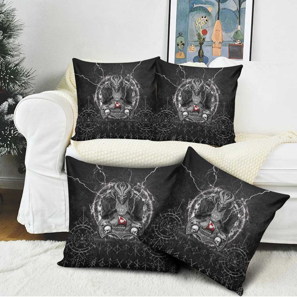 Greenland Viking Pillow Cover Odin's Raven Legacy - Wonder Print Shop