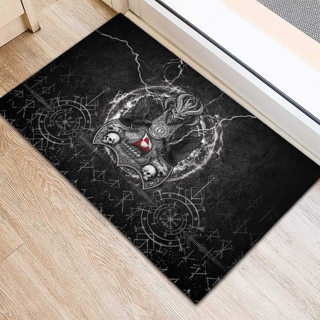 Greenland Viking Rubber Doormat Odin's Raven Legacy - Wonder Print Shop