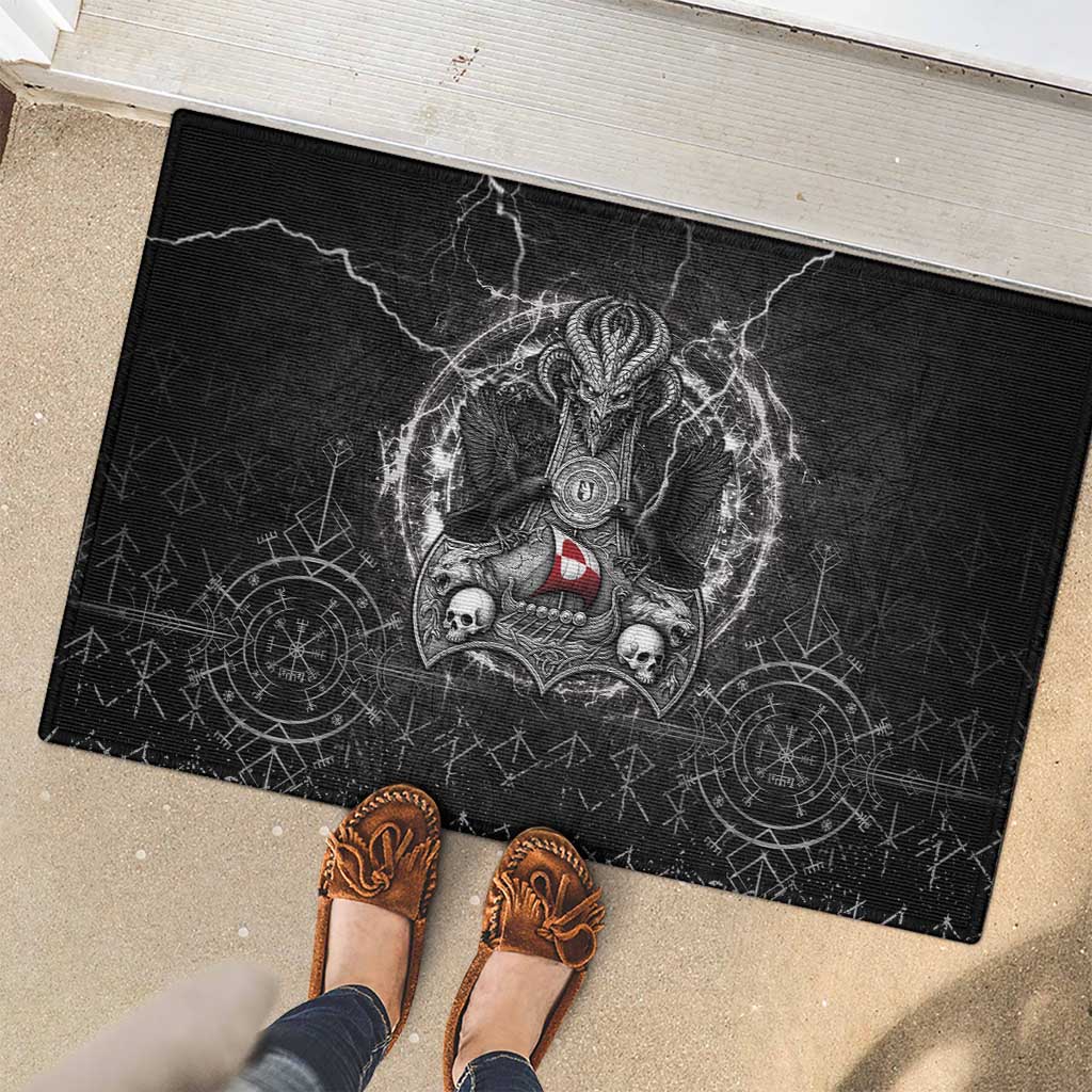 Greenland Viking Rubber Doormat Odin's Raven Legacy - Wonder Print Shop