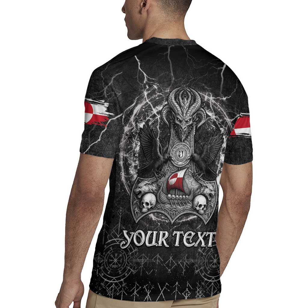 Personalized Greenland Viking Rugby Jersey Odin's Raven Legacy - Wonder Print Shop