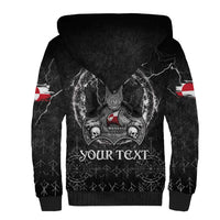 Personalized Greenland Viking Sherpa Hoodie Odin's Raven Legacy - Wonder Print Shop