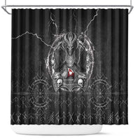 Greenland Viking Shower Curtain Odin's Raven Legacy - Wonder Print Shop