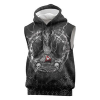 Personalized Greenland Viking Sleeveless Hoodie Odin's Raven Legacy - Wonder Print Shop