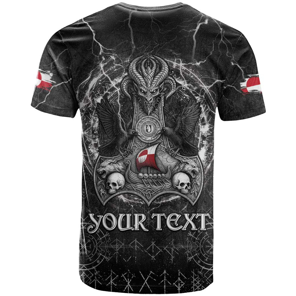 Personalized Greenland Viking T Shirt Odin's Raven Legacy - Wonder Print Shop