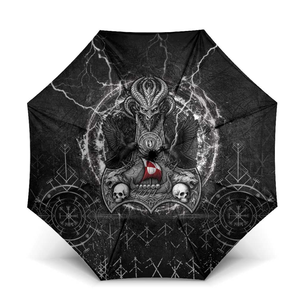 Greenland Viking Umbrella Odin's Raven Legacy - Wonder Print Shop