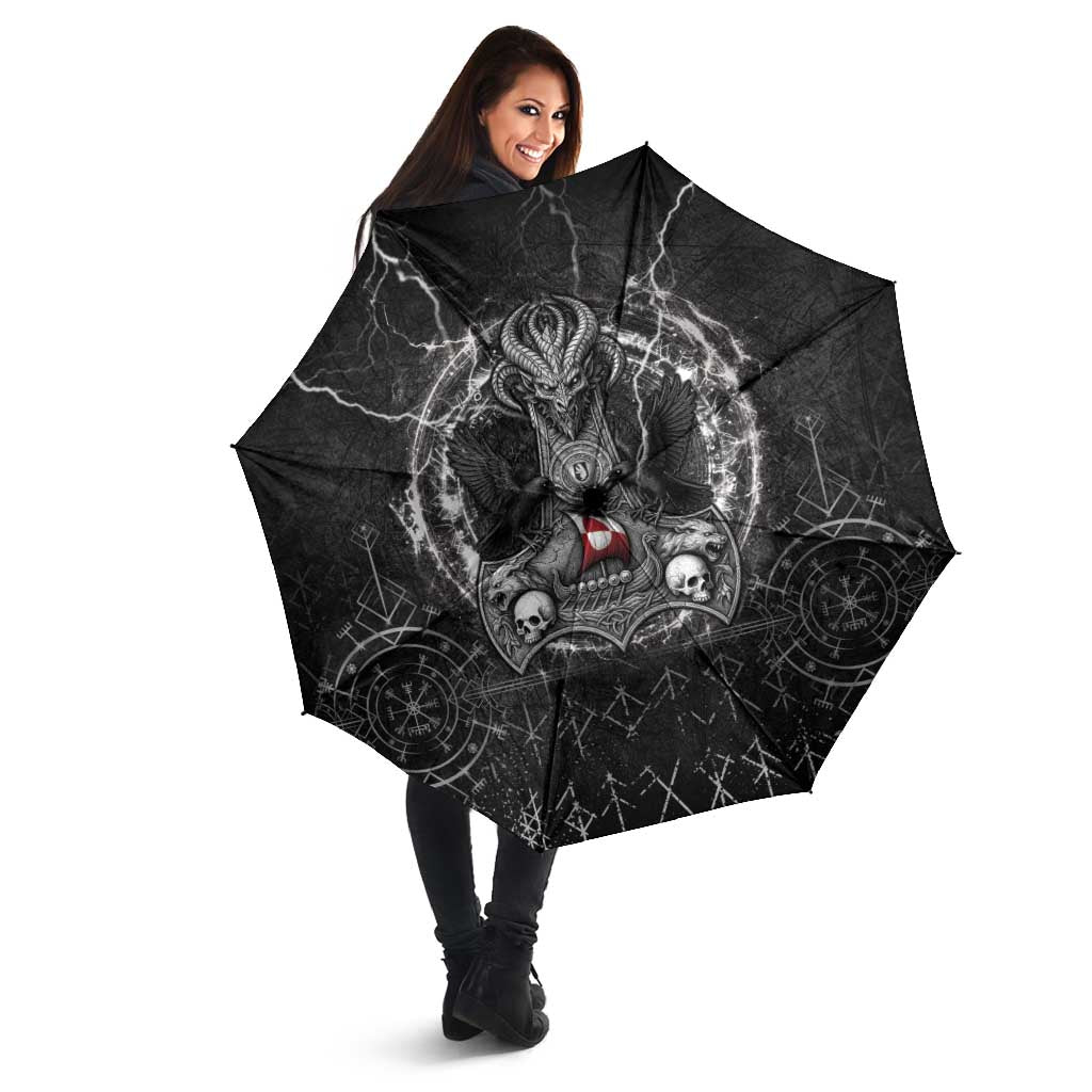 Greenland Viking Umbrella Odin's Raven Legacy - Wonder Print Shop