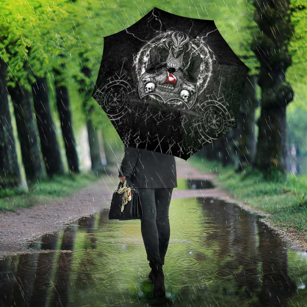 Greenland Viking Umbrella Odin's Raven Legacy - Wonder Print Shop