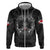 Personalized Greenland Viking Zip Hoodie Odin's Raven Legacy - Wonder Print Shop