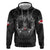 Personalized Greenland Viking Zip Hoodie Odin's Raven Legacy - Wonder Print Shop