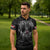 Personalized Greenland Viking Zipper Polo Shirt Odin's Raven Legacy - Wonder Print Shop